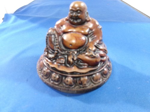 Vintage brown happy buddha - vintage,