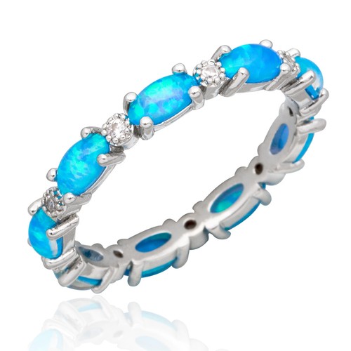 Full circle oval blue fire - blue,
