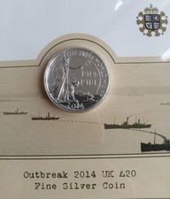 Outbreak 2014 UK £20 Fine Silver Coin