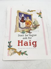 VINTAGE HAIG WHISKY CHRISTMAS