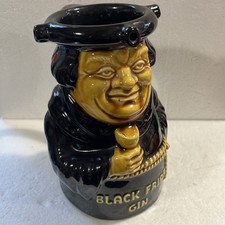 Black Friar Gin Toby Jug - Dartmouth Pottery - Rare Collectable 