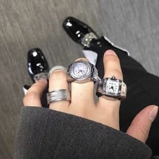 Vintage Punk Finger Ring Watch