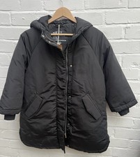 New Next Girls Coat Black Age