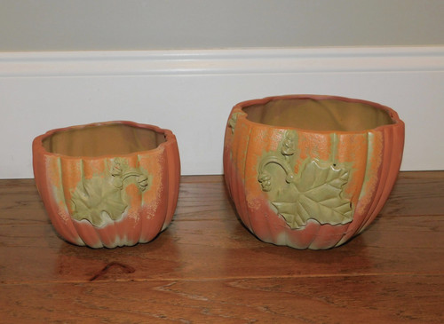 Lot fall terracotta pumpkins - 2,
