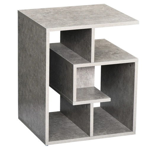 Homcom tier side table open - tier,