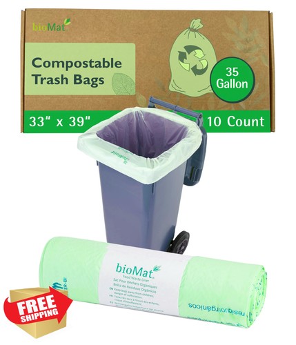Biomat compostable trash bags - compostable,