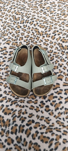 Betula grey leather - sandals, uk