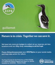 RSPB Pin Badge Guillemot NIIC P02989