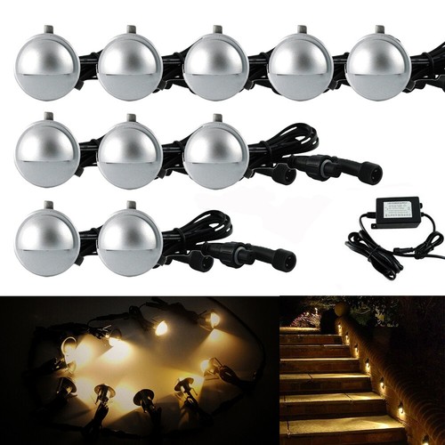 35mm 10x led garden decking - 10x,