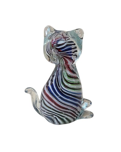 Boxed glass cat - cat, figurine
