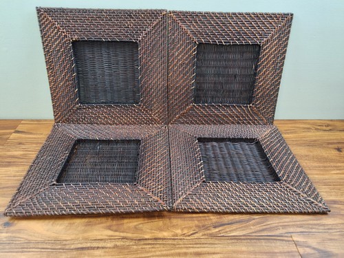 Wicker rattan square - rattan, charger