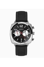 Sekonda Gents Black Leather Strap 40mm Pilot Watch 30028