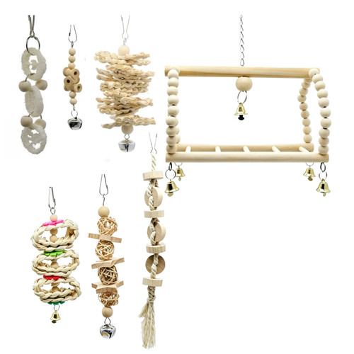 Wood bird toy - toy, set