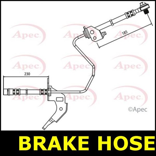 Brake hose left outer - outer, for