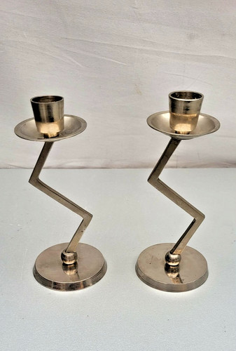 Vintage zig zag candlesticks - zig,