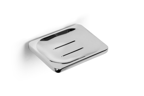 Croydex soap dish chrome drain - soap,