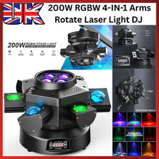 200W RGBW 6 Arms Rotate Laser
