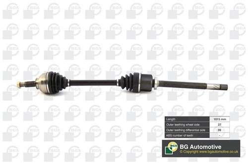 Bga front right driveshaft for - right,