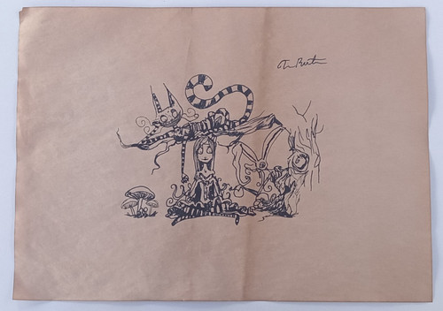 Tim burton drawing - tim, paper