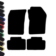 Fits Alfa Romeo GT 2004-2010 Black Tailored Car Mats COLOURED BINDING