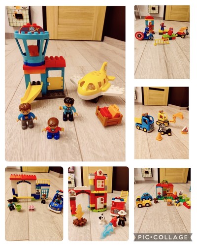 Lego duplo fire station - fire,