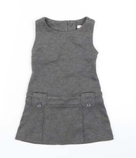 Miss E-vie Girls Grey Cotton