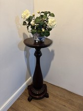 Vintage Mahogany Plant Stand  