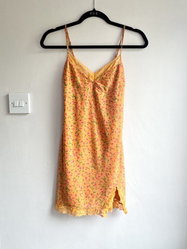 Motel orange floral lace - xs,