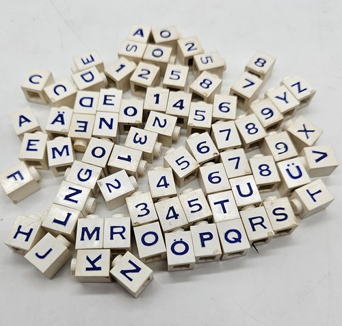70x vintage lego - letters, &