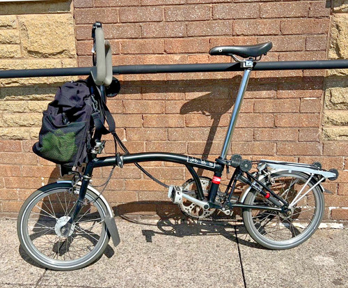 Brompton p6r black folding - brompton,