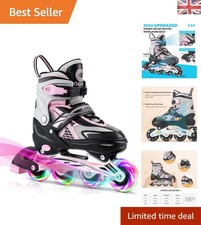 Pink Adjustable Inline Skates