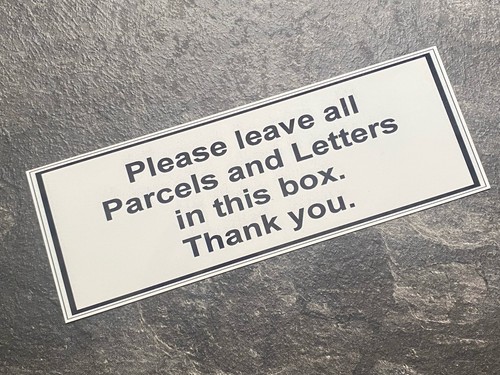 Custom please leave parcels - custom, in