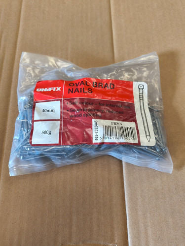 Unifix oval brad - nails, 40mm