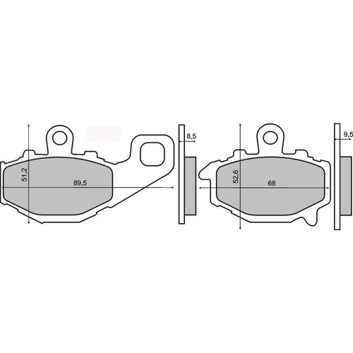 Rear brake pads kawasaki - pads,