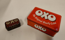 2 x vintage OXO tins, 1920s