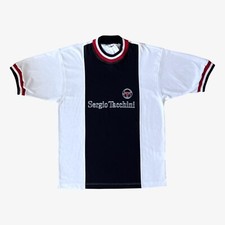 Vintage 90s Men's Sergio Tacchini Embroidered Spell Out T-Shirt BNWT, Retro 80s