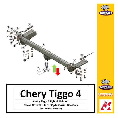 Towbar for chery tiggo - tiggo, 4