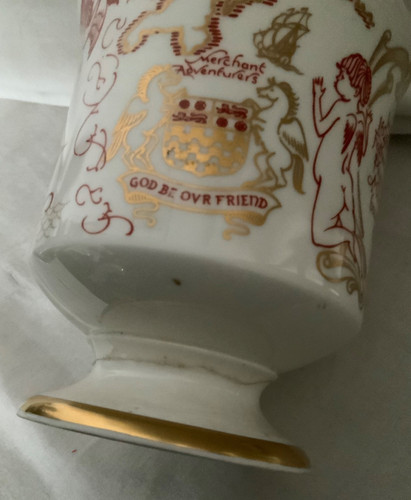 Mayflower ship vase coalport - mayflower,