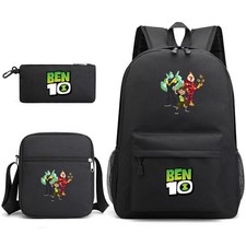 Ben10 Bapa Cartoon Boy Girl Canvas School Bag With Breathable Straps For