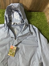 Ozark Trail Men’s Rain Jacket Light Blue Hooded Waterproof Coat NWT