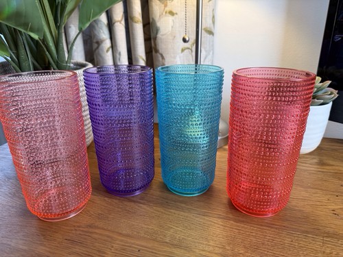 Tall plastic hobnail - tall, drinks