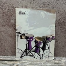 Pearl Percussion Catalog Vintage Drum Brochure Bongos Congas Djembe 🌸