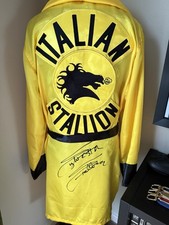 Sylvester stallone signed robe - sylvester,