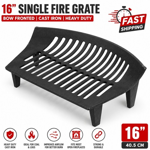 Cast iron fire grate bow - cast,