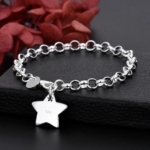 925 sterling silver star charm - 925,