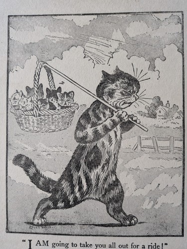 Original 1930 louis wain - louis, cat