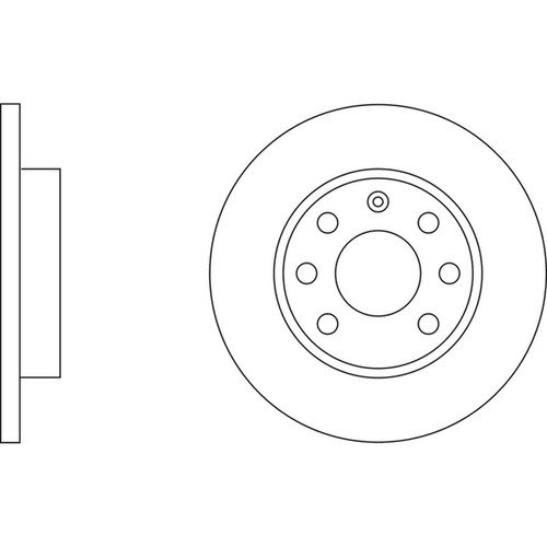 Brake discs solid for opel - solid,