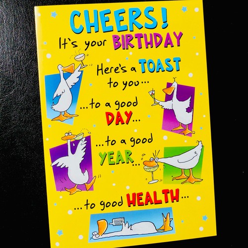 Birthday card humour - card, joke