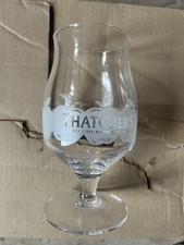 Thatchers Cider One Pint 20oz Apple Goblet Stemmed  Glass New