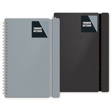 A5 Ribbed Notebook - Grey
